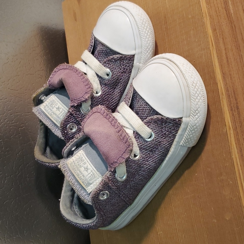 Converse Infant Size 7 Purple & Grey 761961F